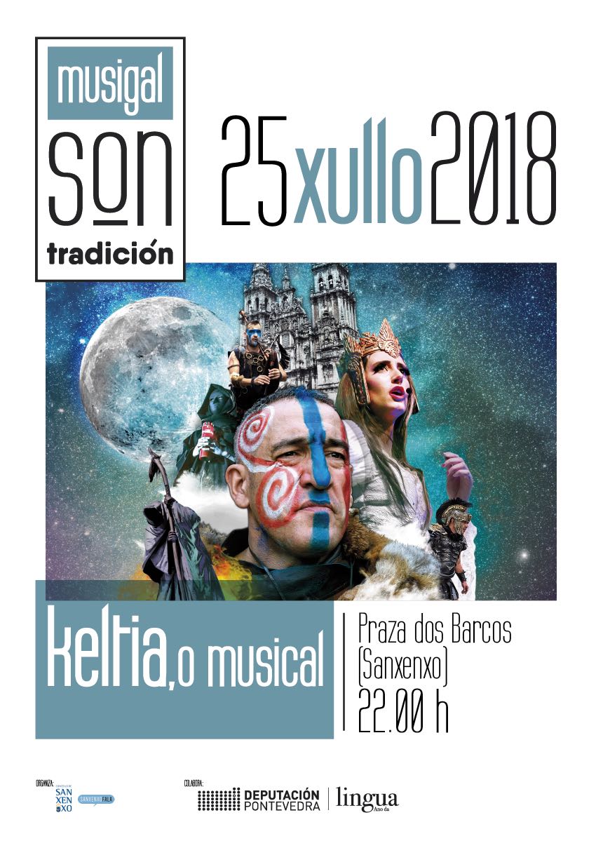 Sanxenxo acoge por primera vez el espectáculo Keltia, el miércoles 25 de julio a las 22.00h En la Praza dos Barcos.