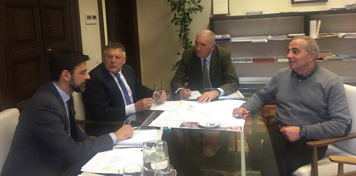 El Alcalde y el arquitecto municipal se desplazaron al Ministerio de Fomento para tratar la rehabilitación del Pazo de Quintáns