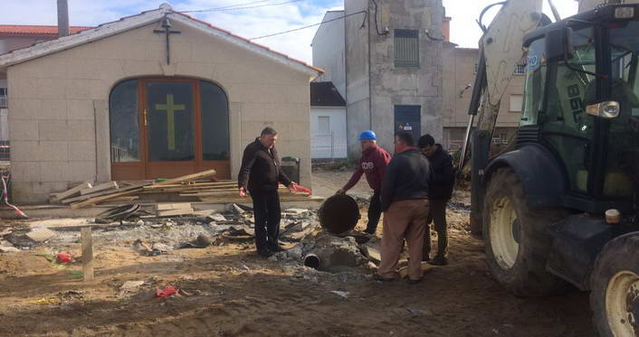 Esta semana han comenzado las obras en el entorno de la capilla de Baltar