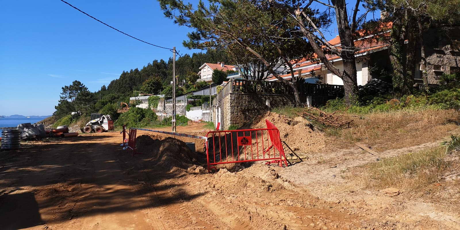 Han comenzado las obras de instalación de saneamiento de aguas residuales en Canelas