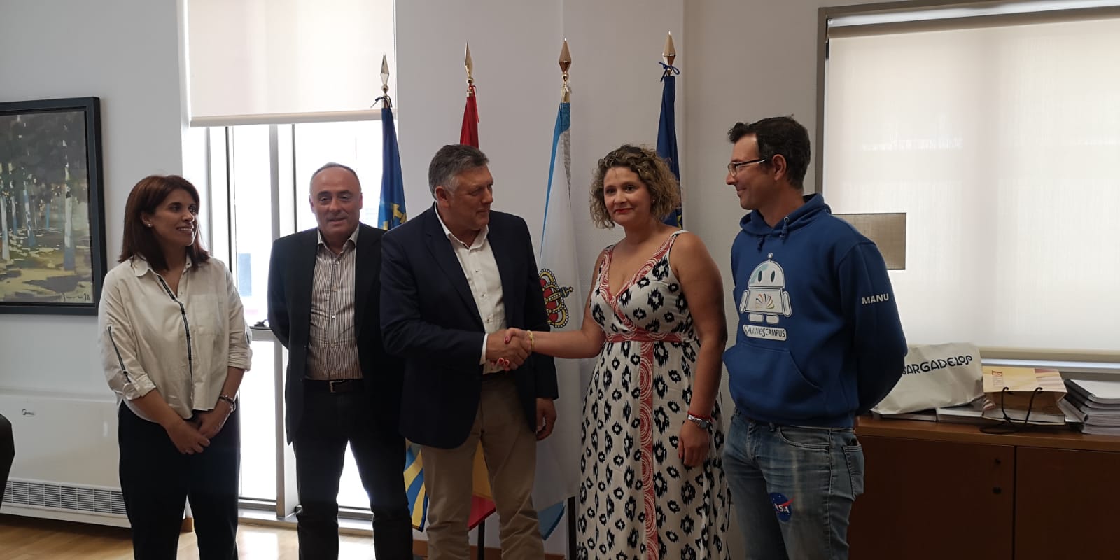 El CEIP Telleiro, su ANPA y el Concello firman un convenio de colaboración para instalar MeteoLanzada