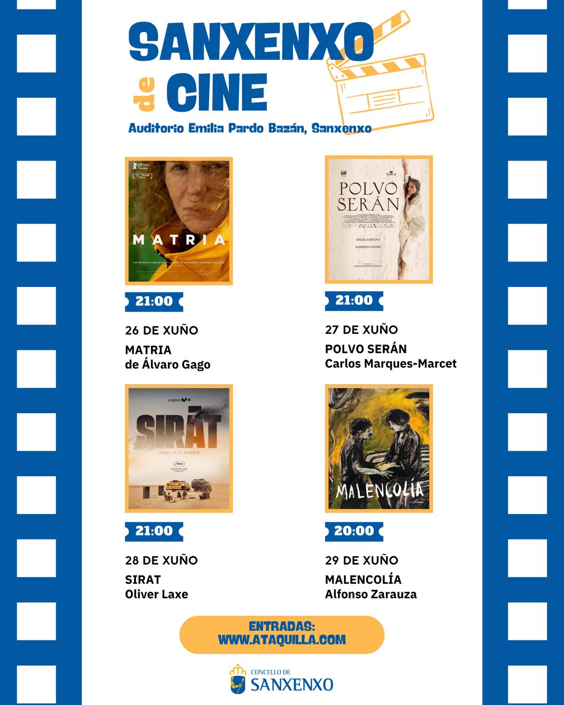 A PROXECCIÓN DE MATRIA MARCA O INICIO DE SANXENXO DE CINE E INCLÚE UN COLOQUIO POSTERIOR COA ACTRIZ MARÍA VÁZQUEZ