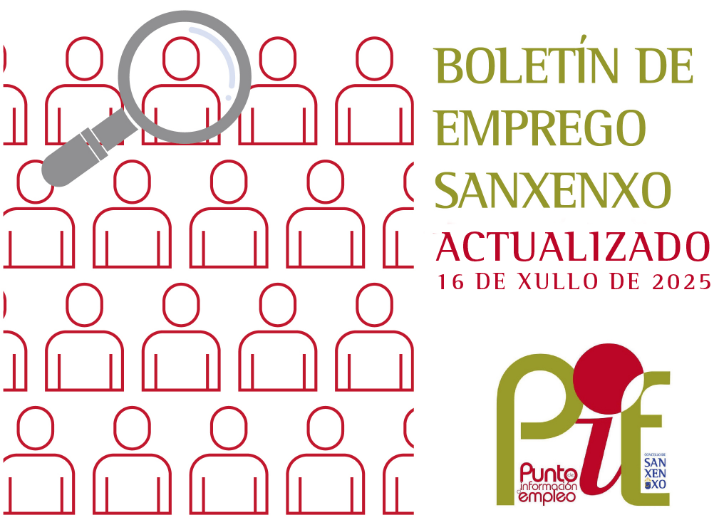 BOLETÍN DE EMPREGO ACTUALIZADO 16 DE XULLO 2025