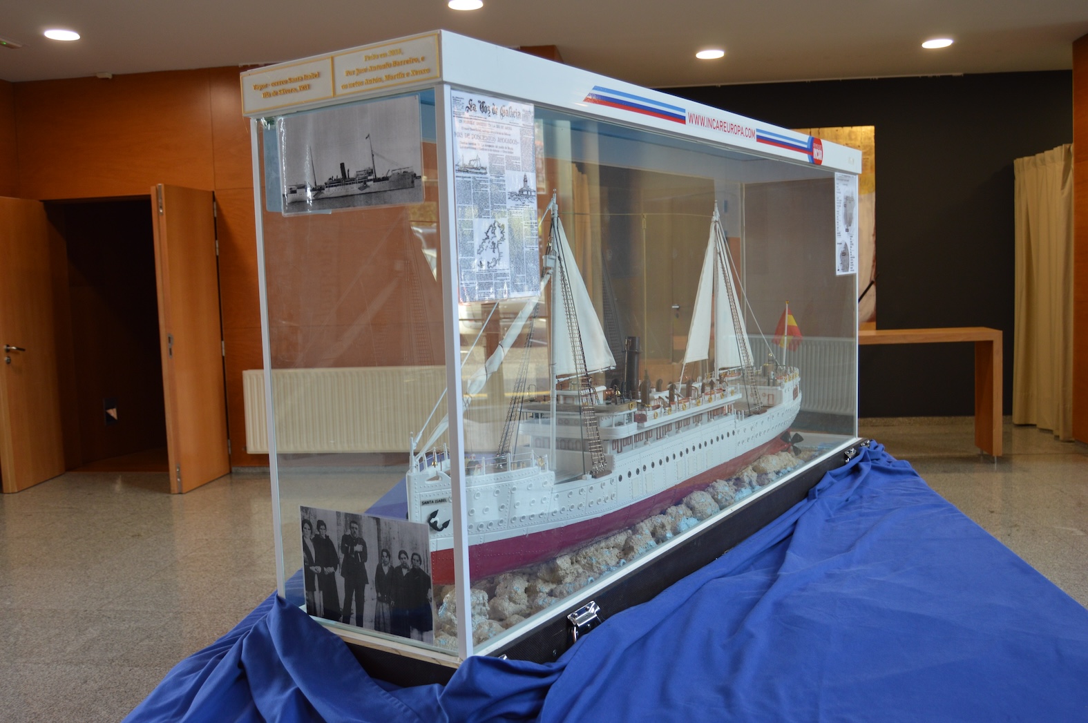 SANXENXO ACOGE LA EXPOSICIÓN DE UNA MAQUETA DEL SANTA ISABEL Y UNA CONFERENCIA SOBRE EL NAUFRAGIO