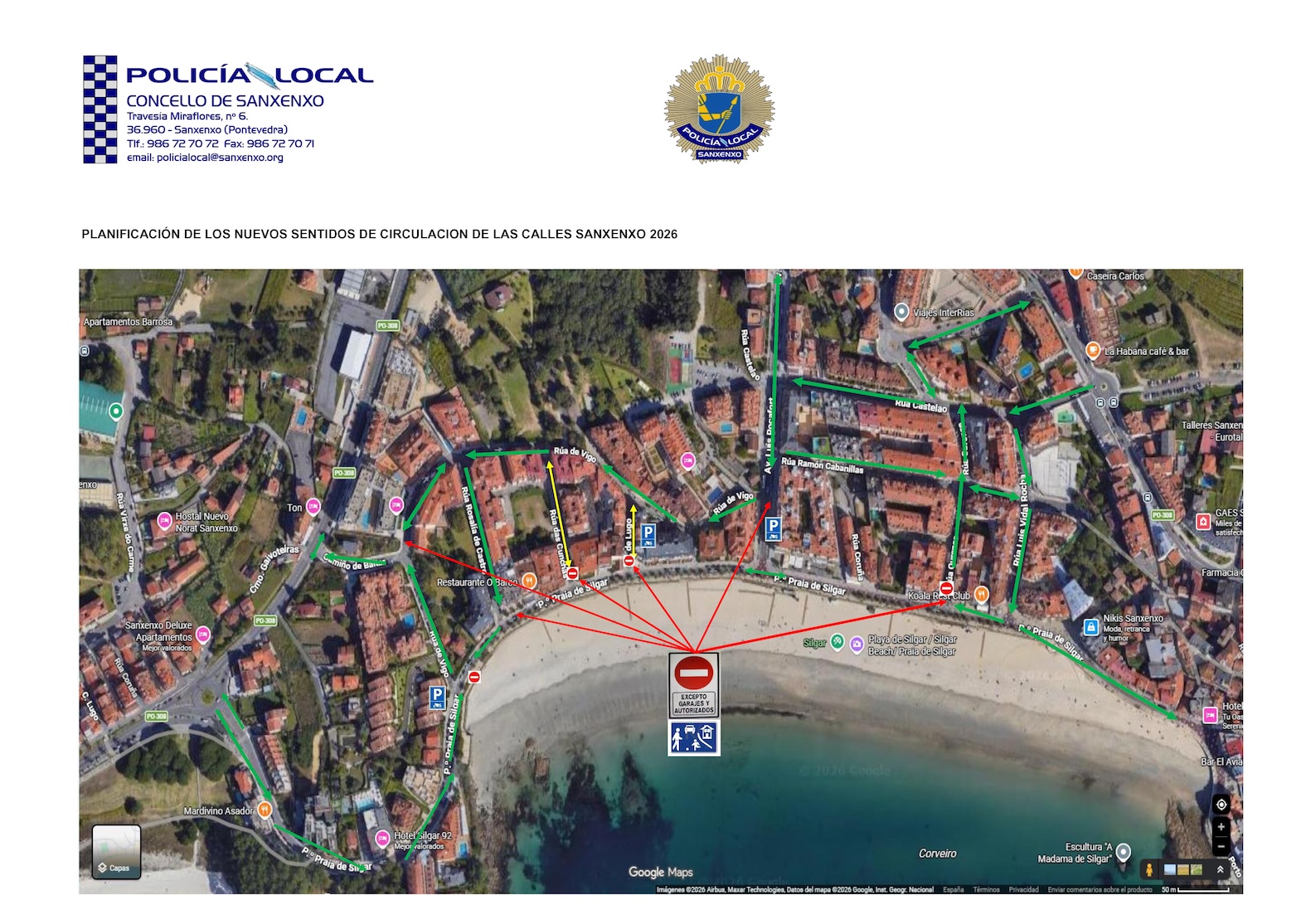 O CONCELLO AMPLÍA A ZONA DE PRIORIDADE PEONIL DO PASEO DE SILGAR E INCREMENTA OS APARCAMENTOS NAS RÚAS PRÓXIMAS