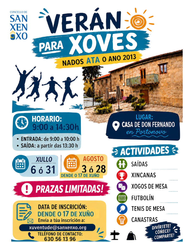 VERÁN PARA XOVES