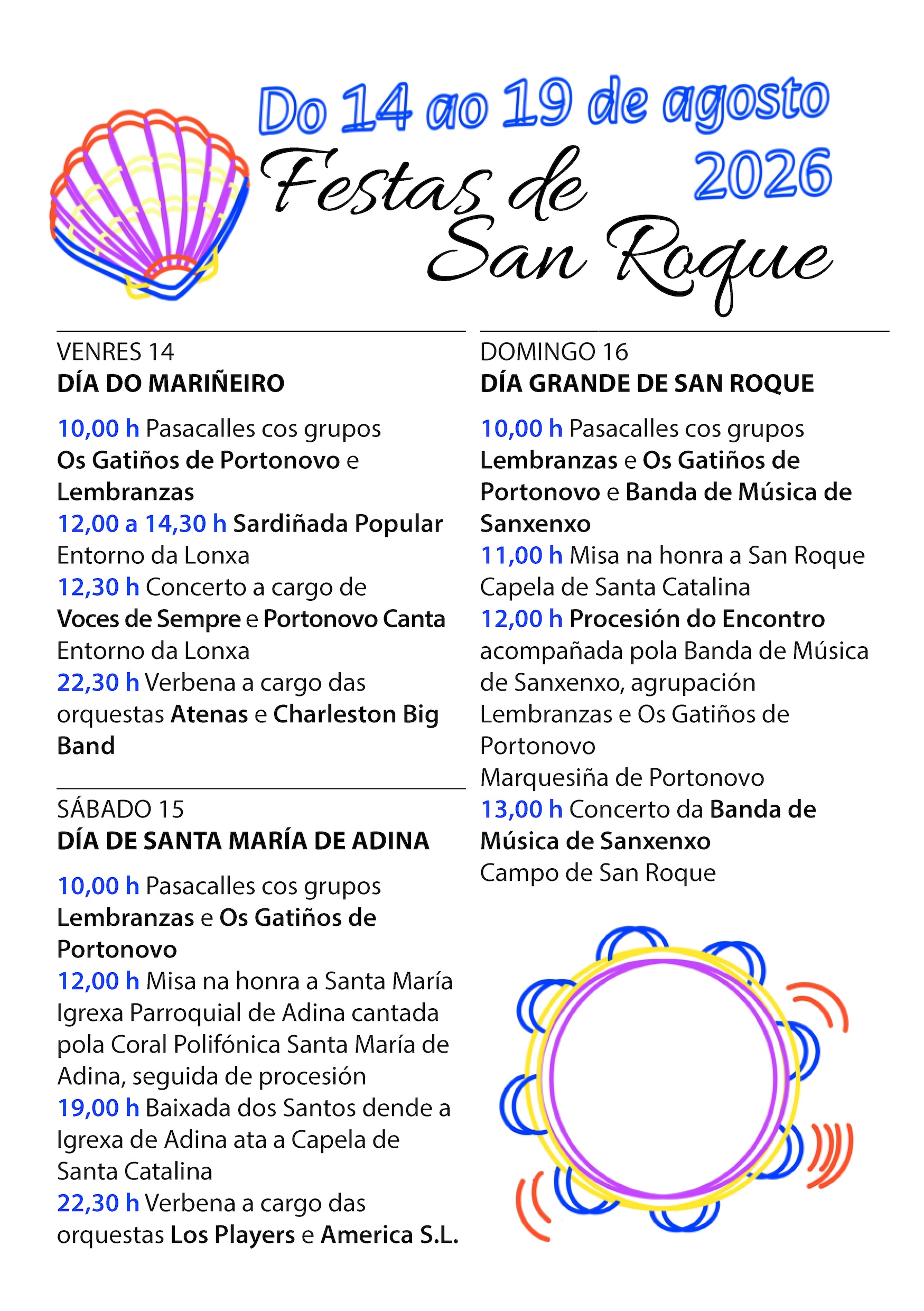 Festas San Roque 2026 Portonovo digital Pagina 2